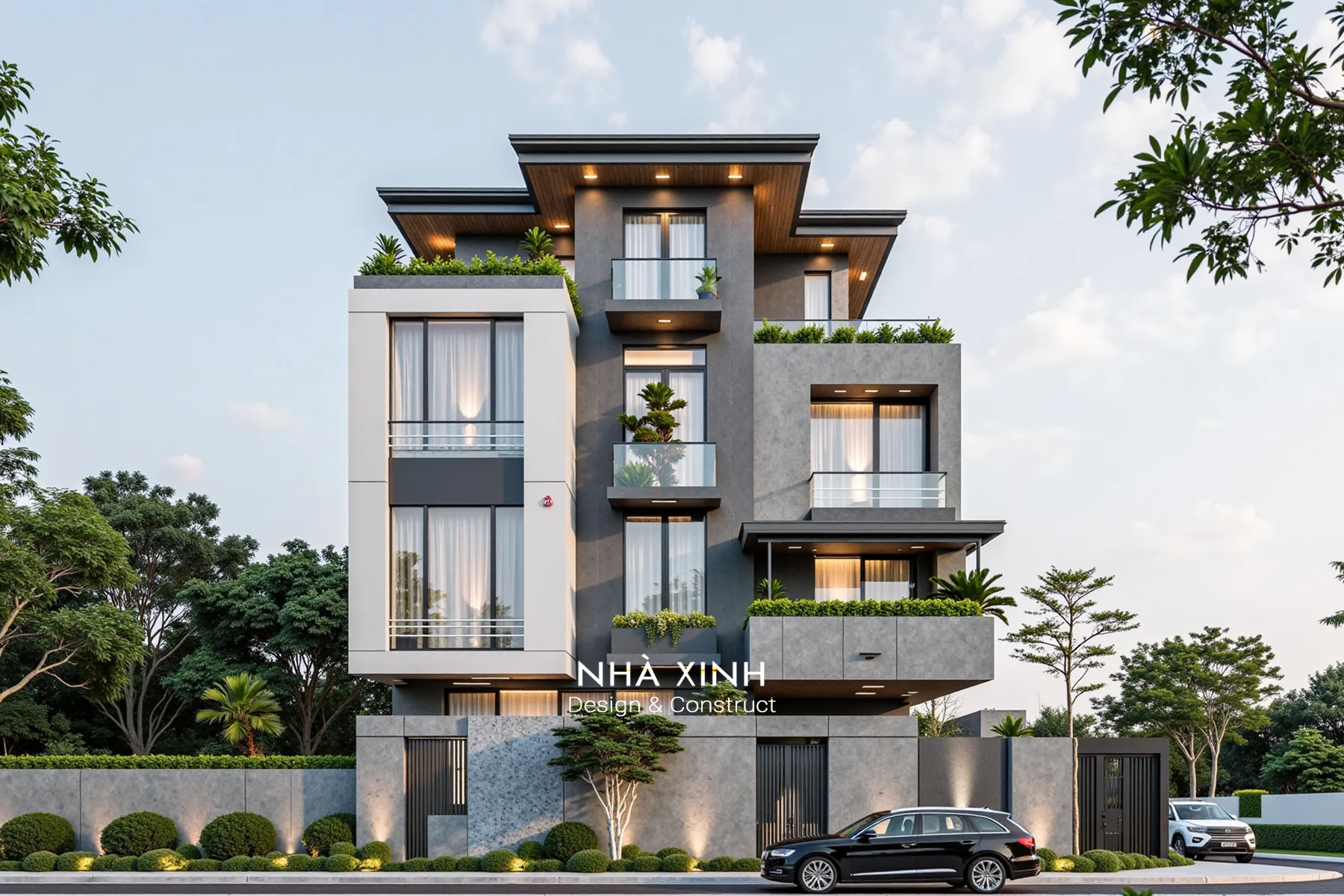 Thiết Kế Biệt Thự Đẹp Hiện Đại Có Hồ Bơi | Bình Tân